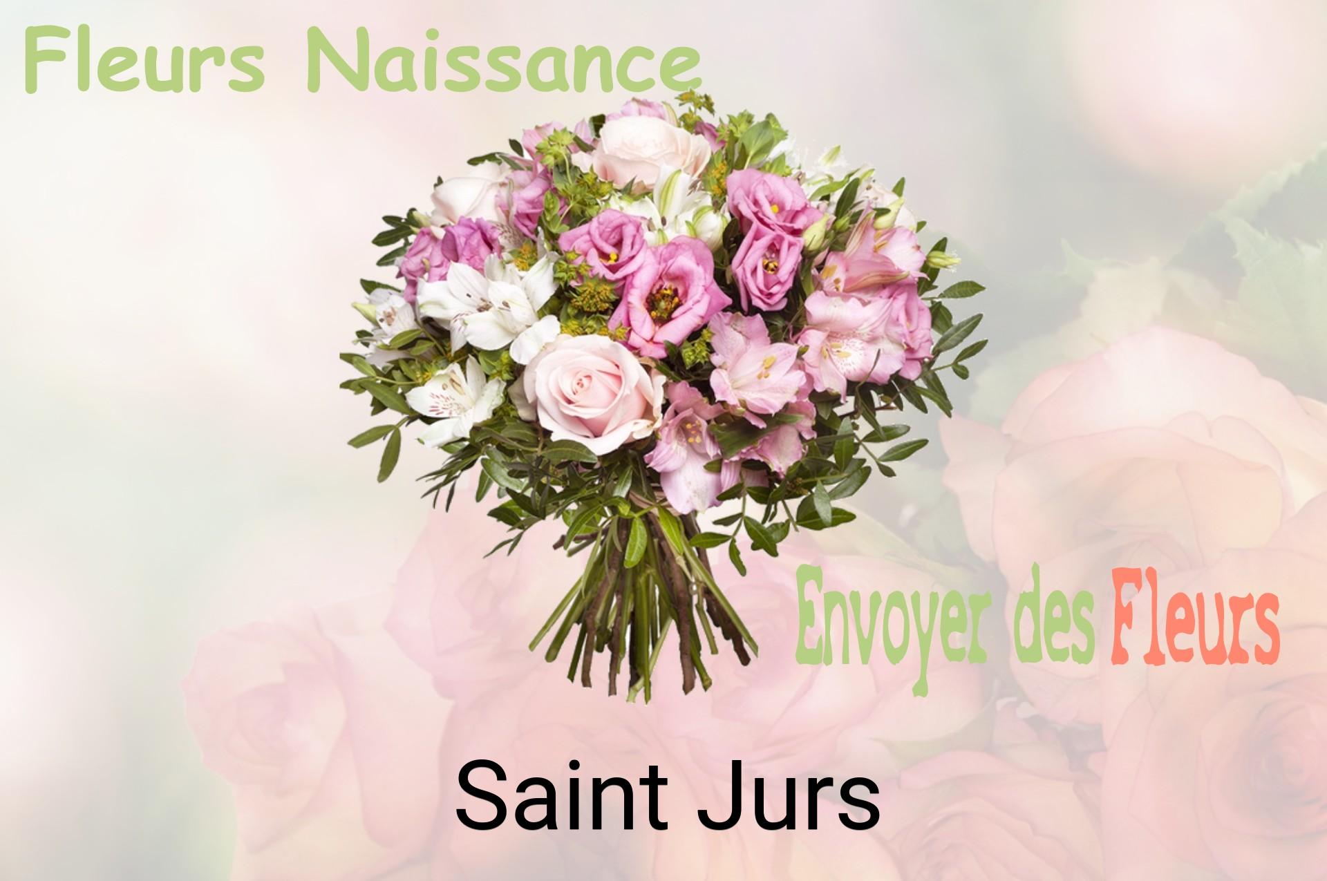Bouquet de fleurs de naissance livré à Saint-Jurs